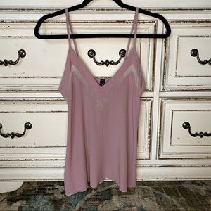 Windsor Lavender Spaghetti Strap V-Neck Tank Top